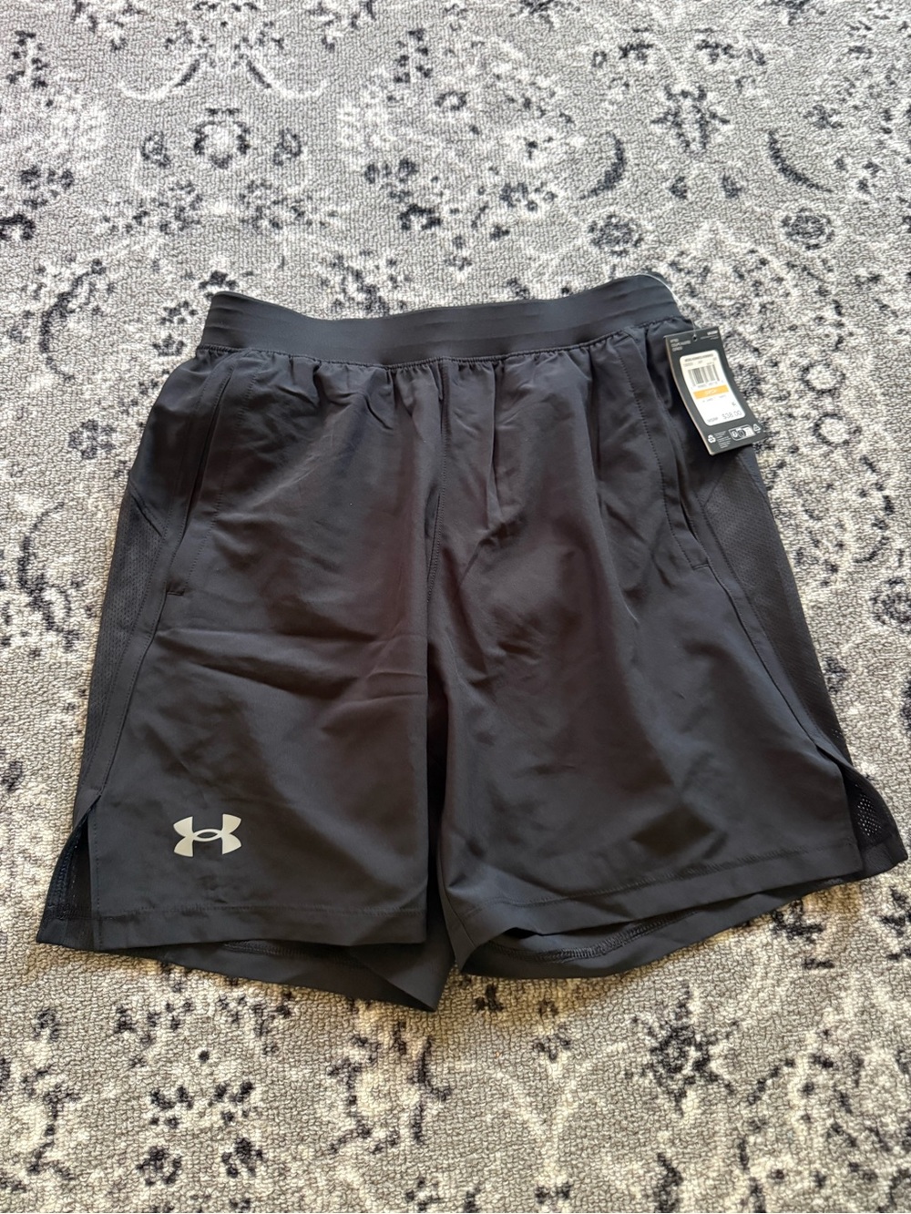 Under Armour Men's Launch Lightweight Active Logo Shorts Black Small NWT